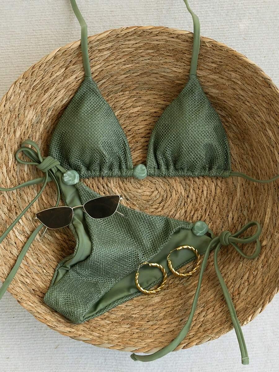 SWIM VCAY ZIELONY DWUCZĘŚCIOWY STRÓJ KĄPIELOWY S09__S