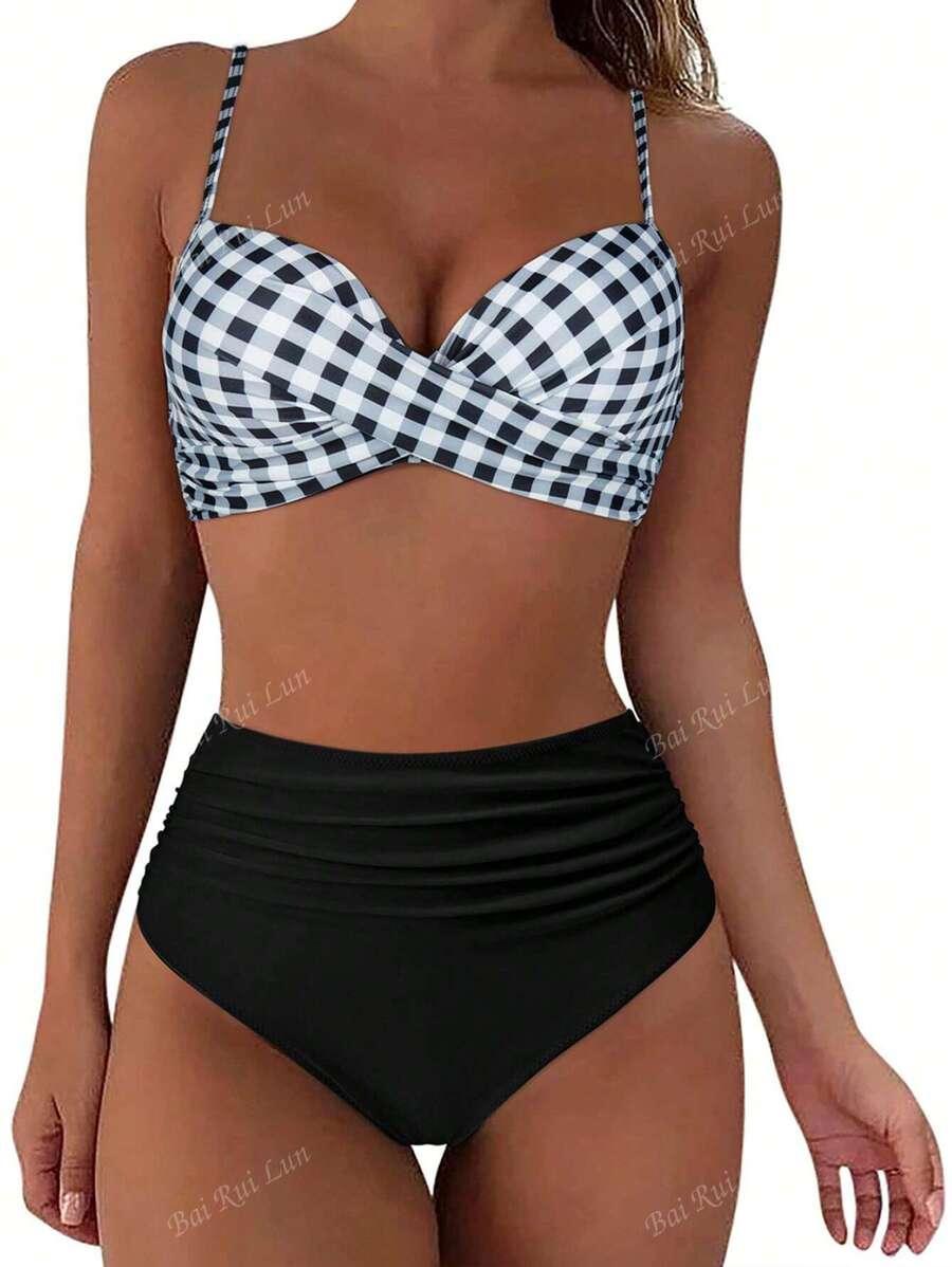 SHEIN DWUCZĘŚCIOWY STRÓJ KĄPIELOWY S09__XXL