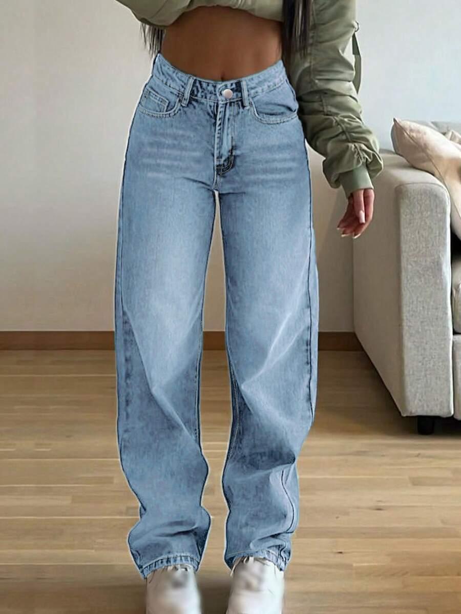 SHEIN NIEBIESKIE SPODNIE JEANS S06__L