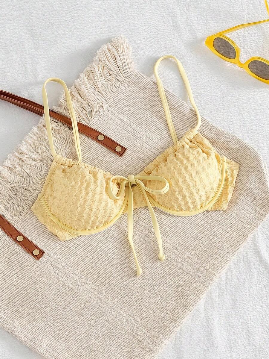 SHEIN ŻÓŁTA GÓRA OD BIKINI S09__L