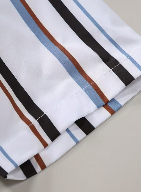 KOSZULA KRÓTKI RĘKAW PASKI CASUAL PK01__M