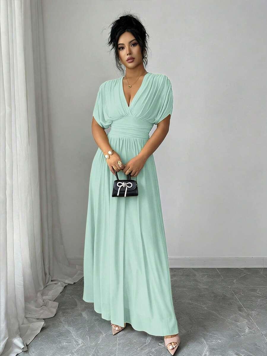 SHEIN ZIELONA MAXI SUKIENKA S06__M