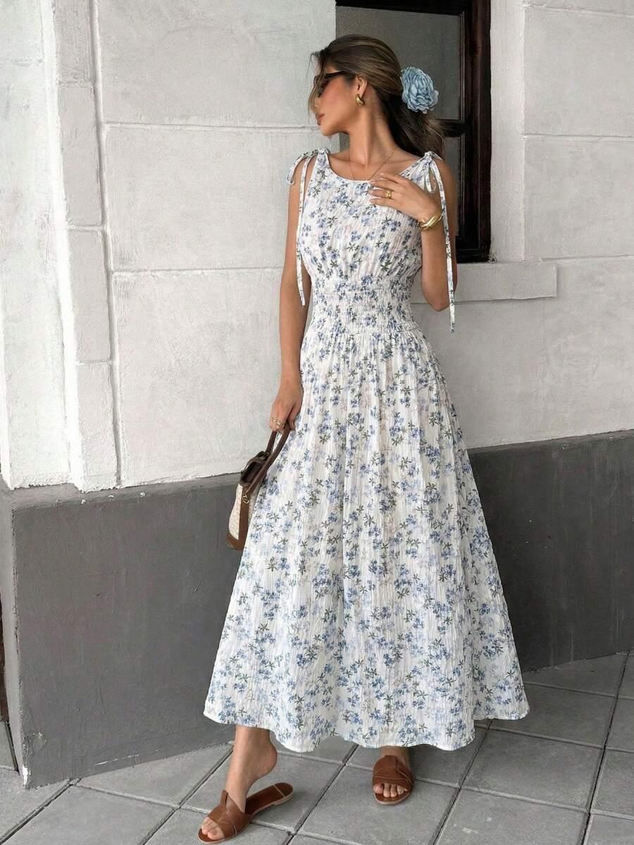 SHEIN MAXI SUKIENKA KWIATY S06__M