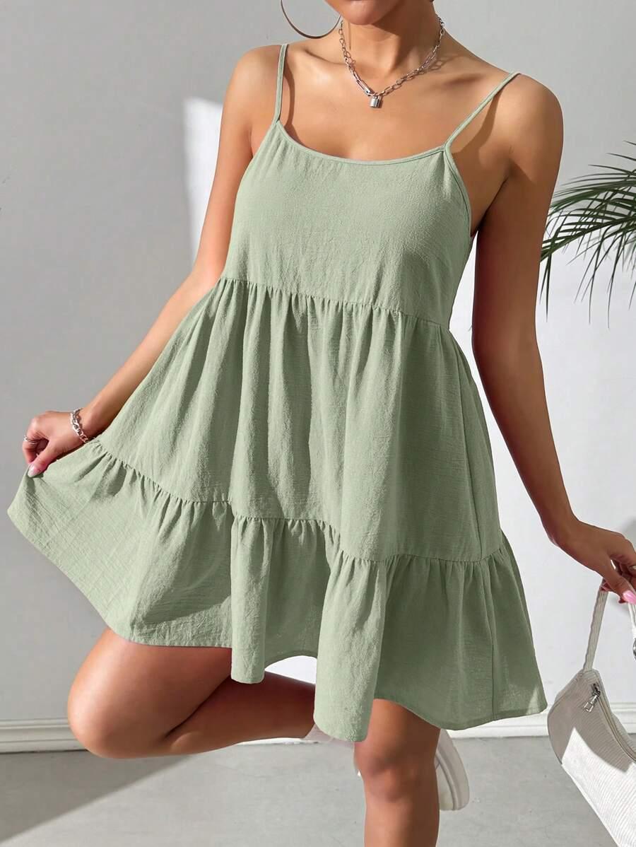 SHEIN ZIELONA MINI SUKIENKA S06__XL