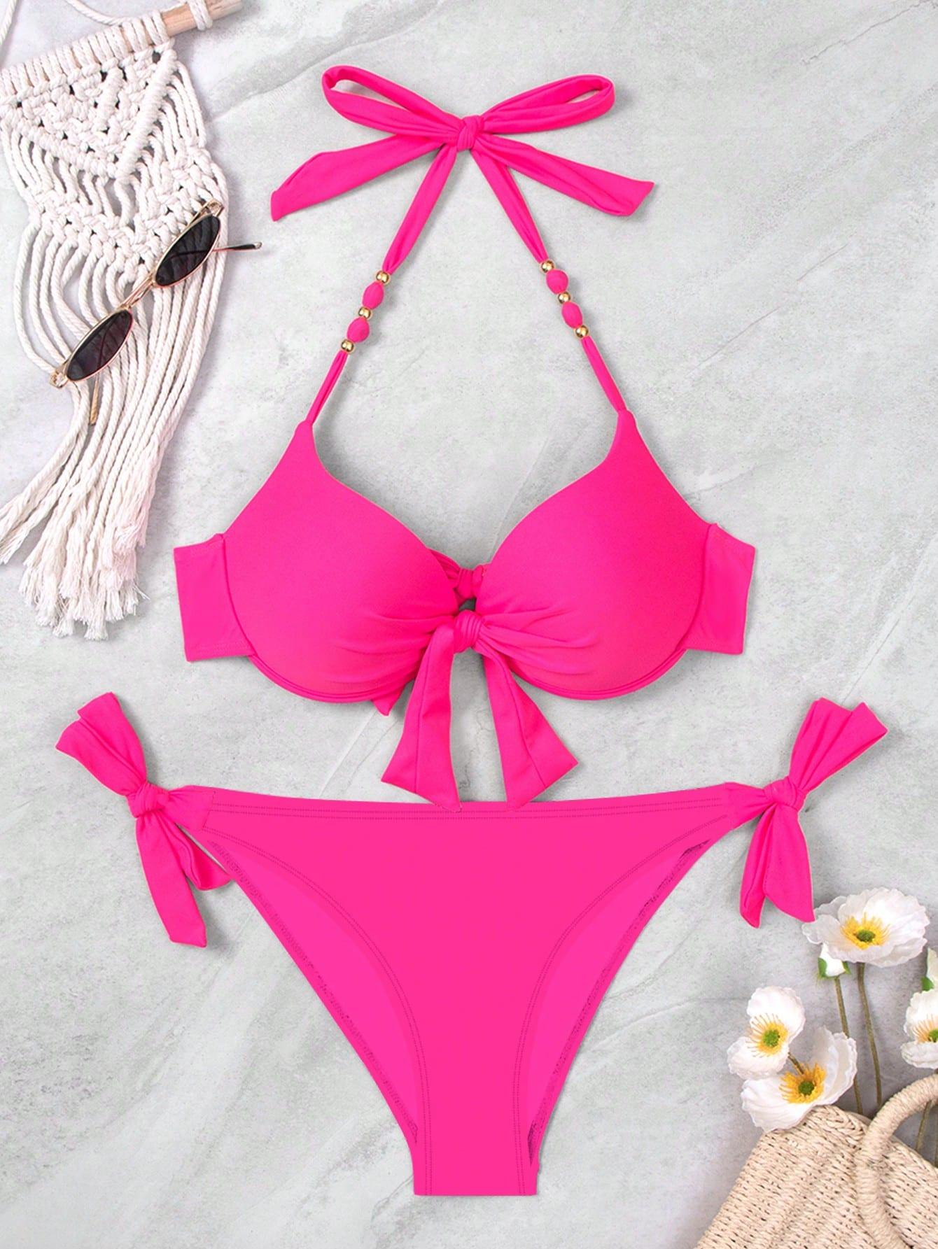 SHEIN DWUCZĘŚCIOWY STRÓJ KĄPIELOWY S09__XS