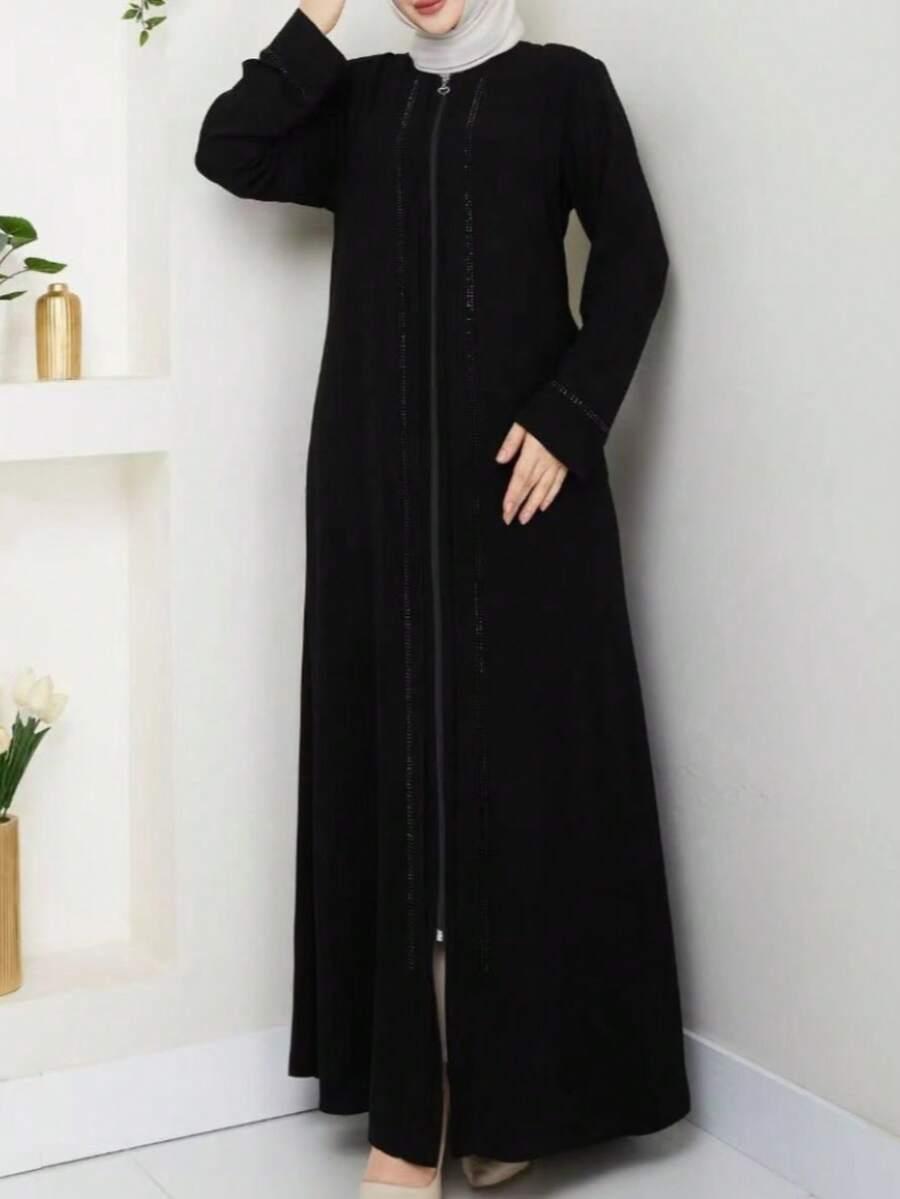 SHEIN CZARNA MAXI SUKIENKA S06__L