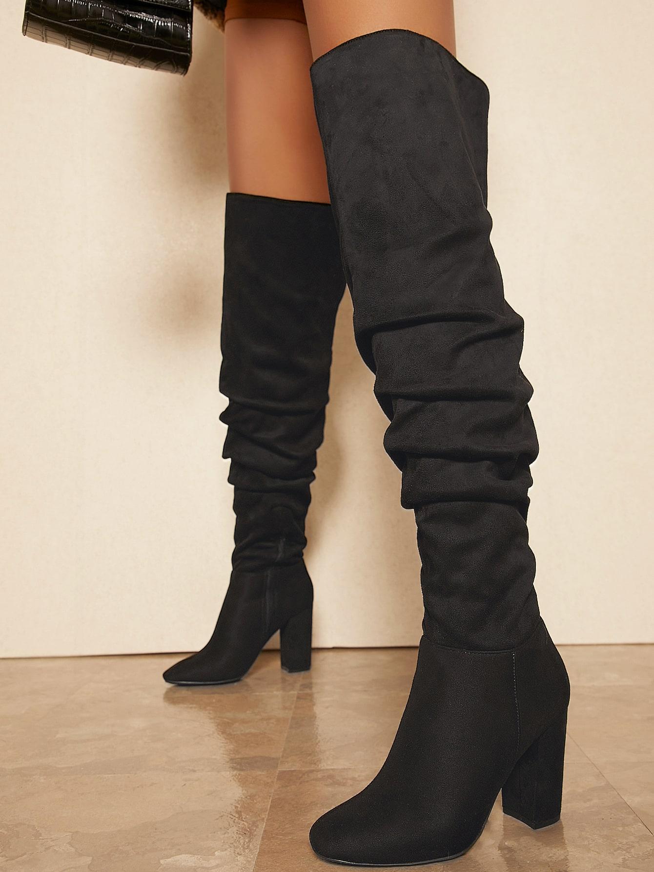 SHEIN CZARNE KOZAKI ZAMEK W01__42
