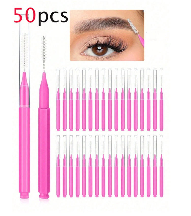 SHEIN SZCZOTECZKI DO BRWI 50-PACK S07__6,7CM