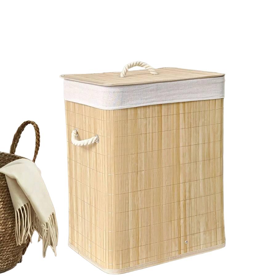 SHEIN BAMBUSOWY KOSZ POKRYWKA S07__60X40X30C