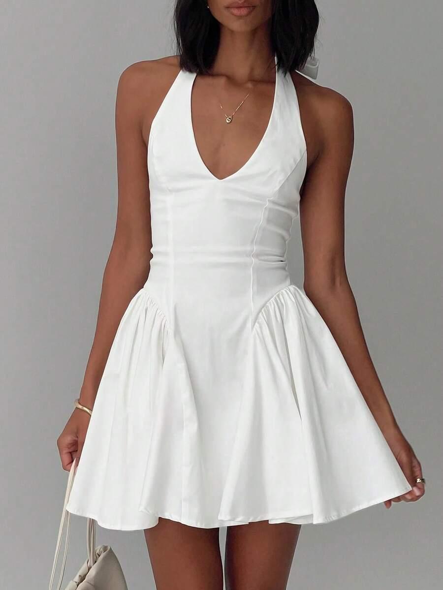 SHEIN BIAŁA MINI SUKIENKA S06__S