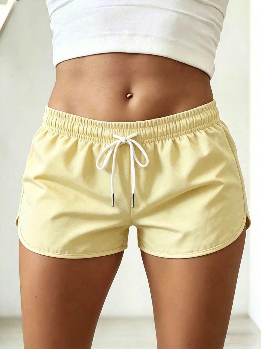 SHEIN ŻÓŁTE SPODENKI DRESOWE S06__XL