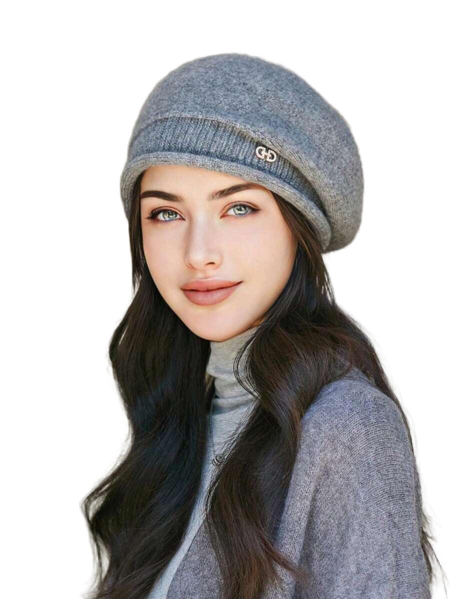 SHEIN SZARA CZAPKA ZIMOWA W01__56/58