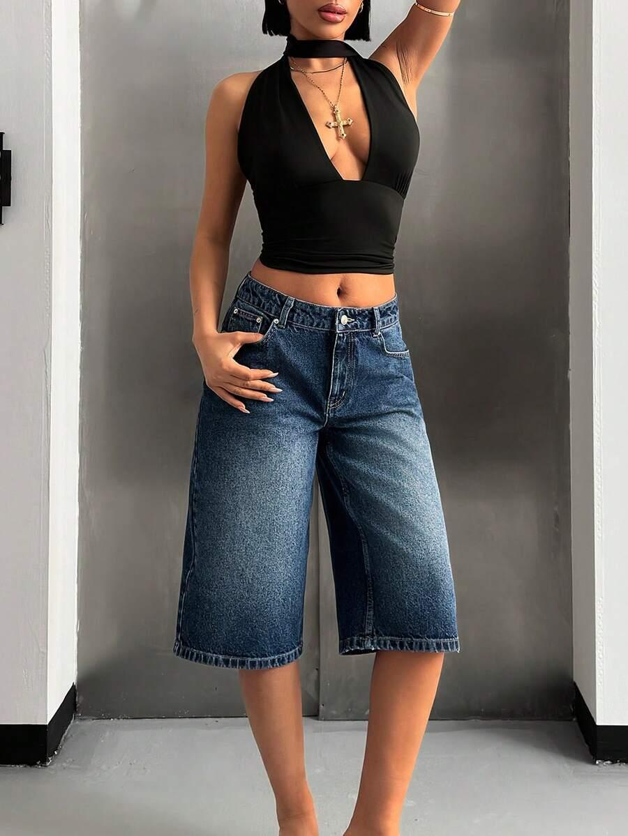 EURMUSE NIEBIESKIE SPODENKI JEANS S06__M