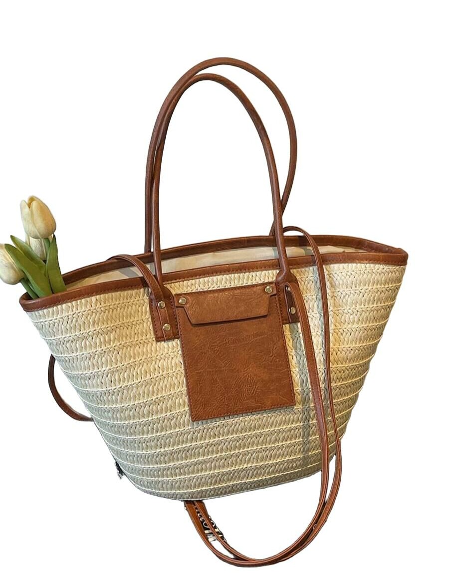 SHEIN BEŻOWY KOSZYK CASUAL S07__30X13X25CM