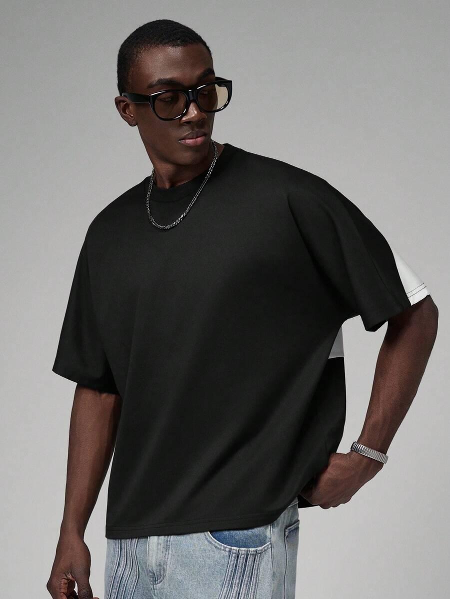 STYNVO CZARNY T-SHIRT NADRUK S06__M