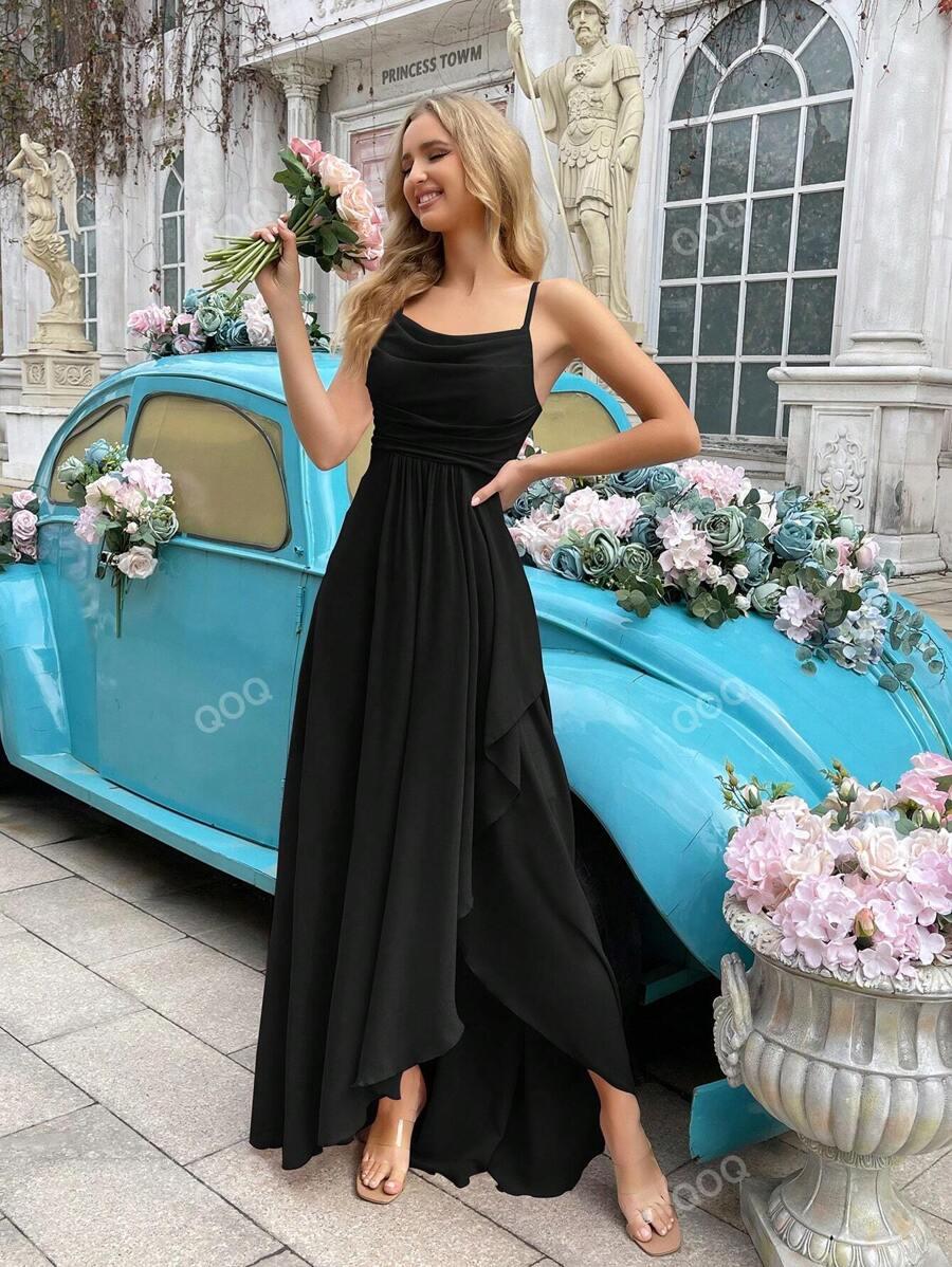 SHEIN CZARNA MAXI SUKIENKA S06__M