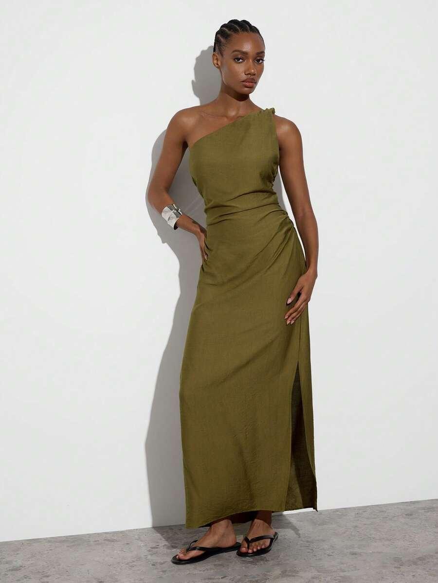 SHEIN ZIELONA MAXI SUKIENKA S06__XL