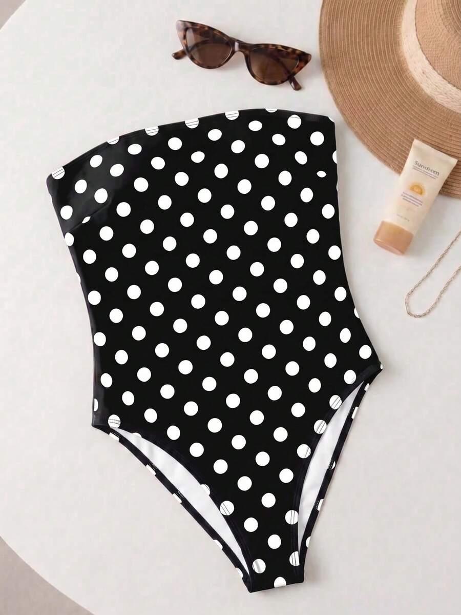 SHEIN JEDNOCZĘŚCIOWY STRÓJ KĄPIELOWY S09__L