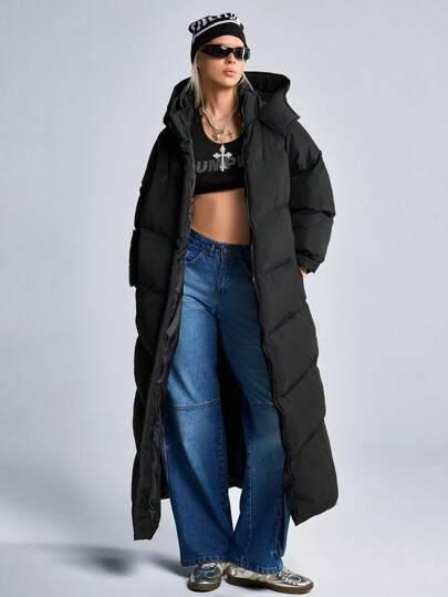 SHEIN CZARNA PIKOWANA KURTKA W01__M