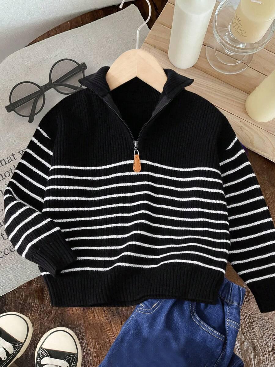 SHEIN CZARNY SWETER PASKI S06__110/116