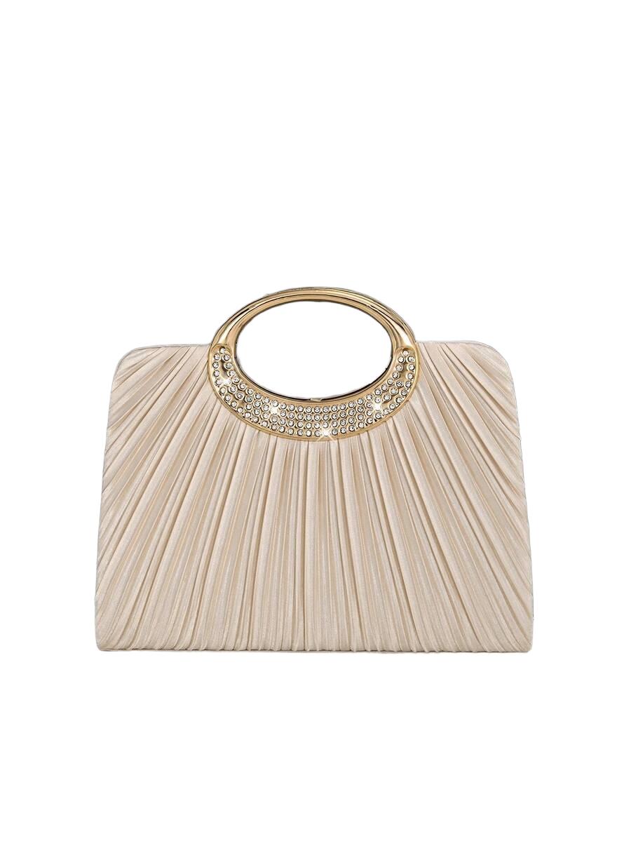 SHEIN KREMOWA TOREBKA ZDOBIENIE 3,6X15,2X22CM