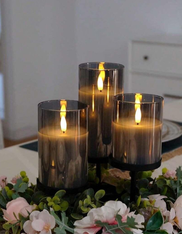 SHEIN SZTUCZNE ŚWIECE NA BATERIE 3SZT S07