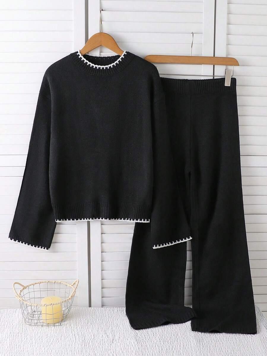 SHEIN KOMPLET SWETER SPODNIE S06__152/158
