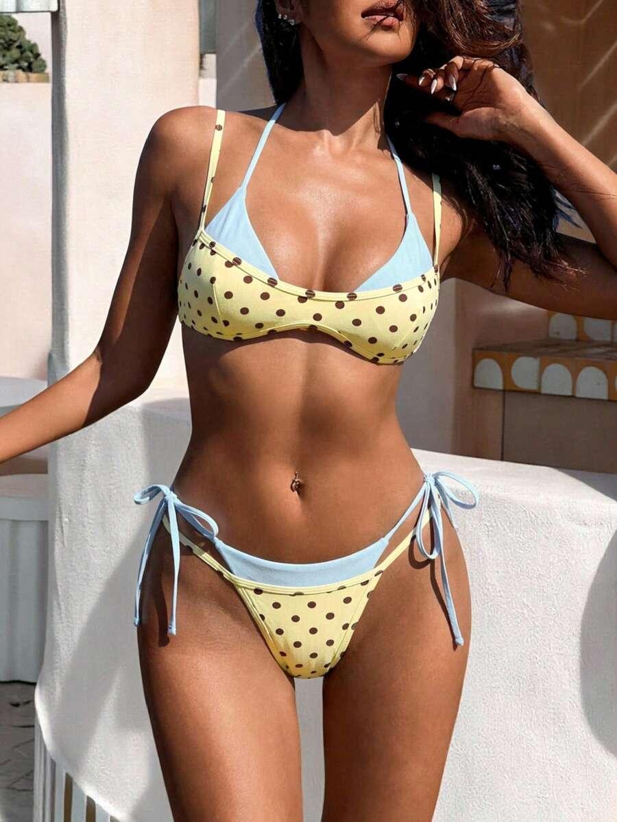SHEIN DWUCZĘŚCIOWY STRÓJ KĄPIELOWY S09__XL