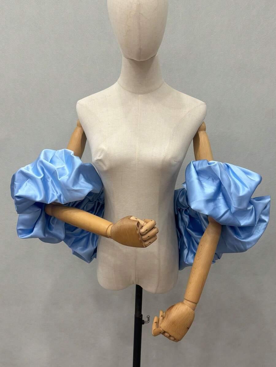SHEIN NIEBIESKIE RĘKAWY BUFKI S06
