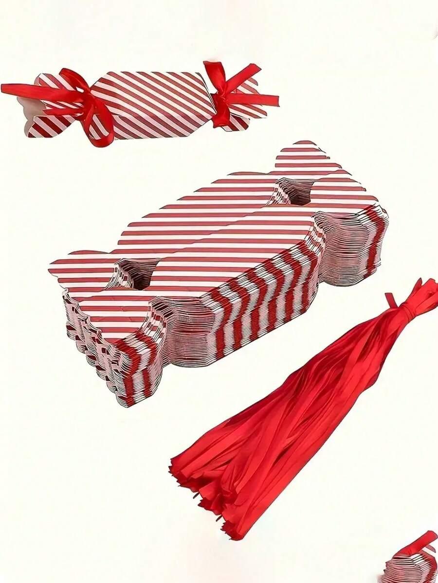 SHEIN OPAKOWANIE NA PREZENT CUKIEREK 4-PACK BDD__18,5X4CM