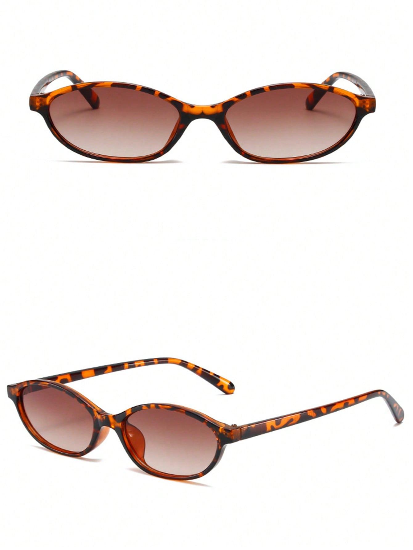 SHEIN BRĄZOWE OKULARY PRZECIWSŁONECZNE S07
