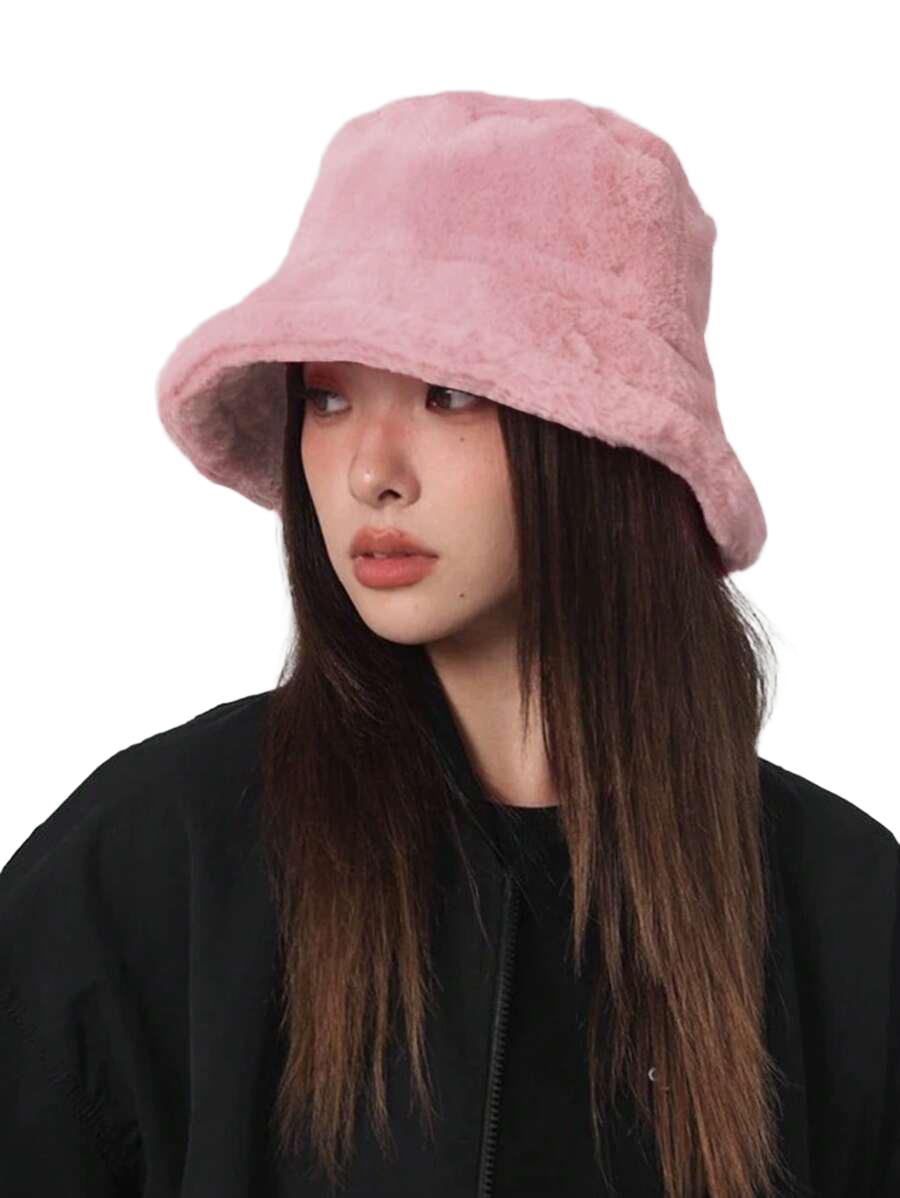 SHEIN RÓŻOWY KAPELUSZ MIŚ W01__55/60