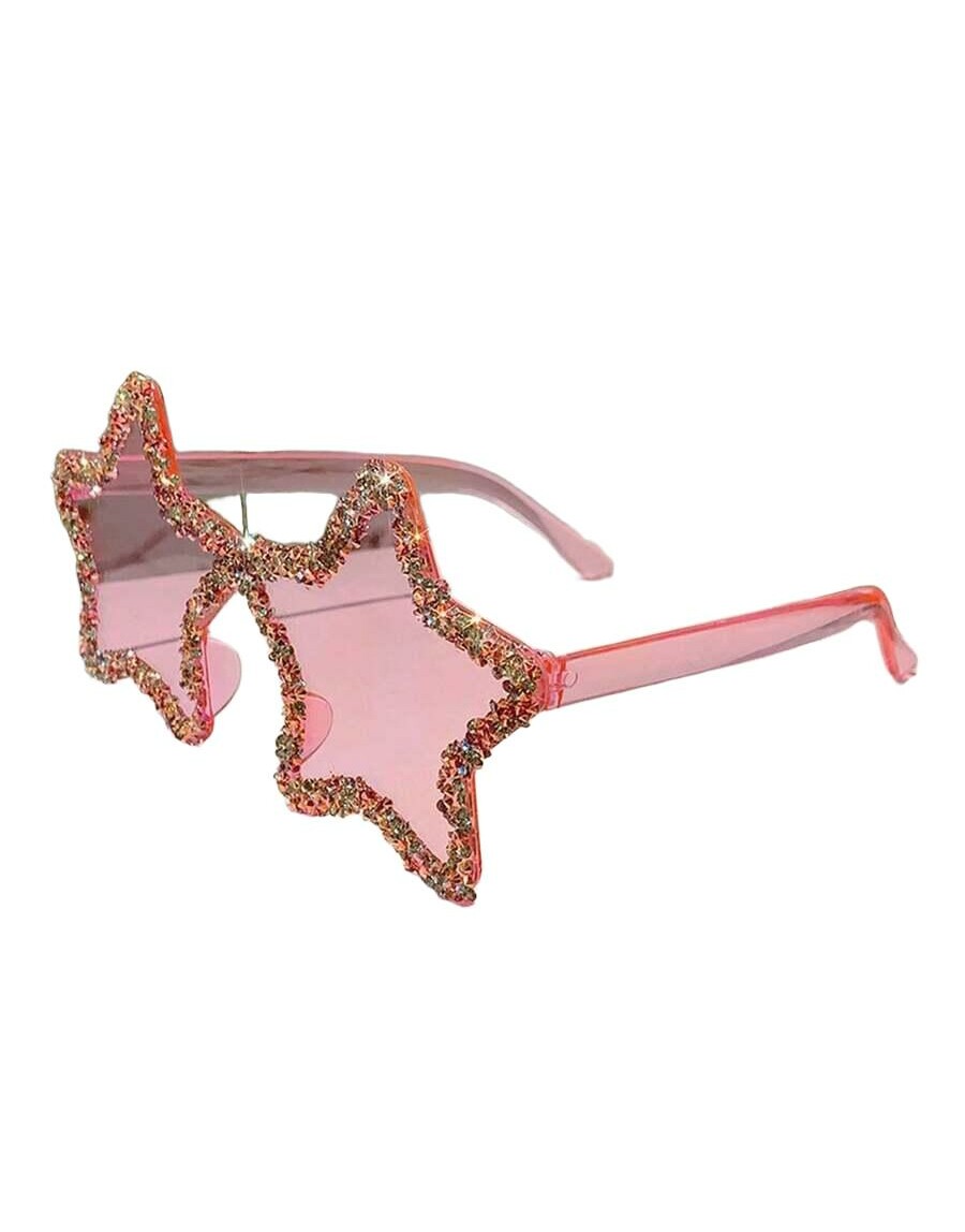 SHEIN OKULARY GWIAZDY ZDOBIENIE BROKAT S07