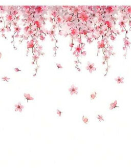 SHEIN NAKLEJKA NA ŚCIANĘ KWIATY S07__30X60