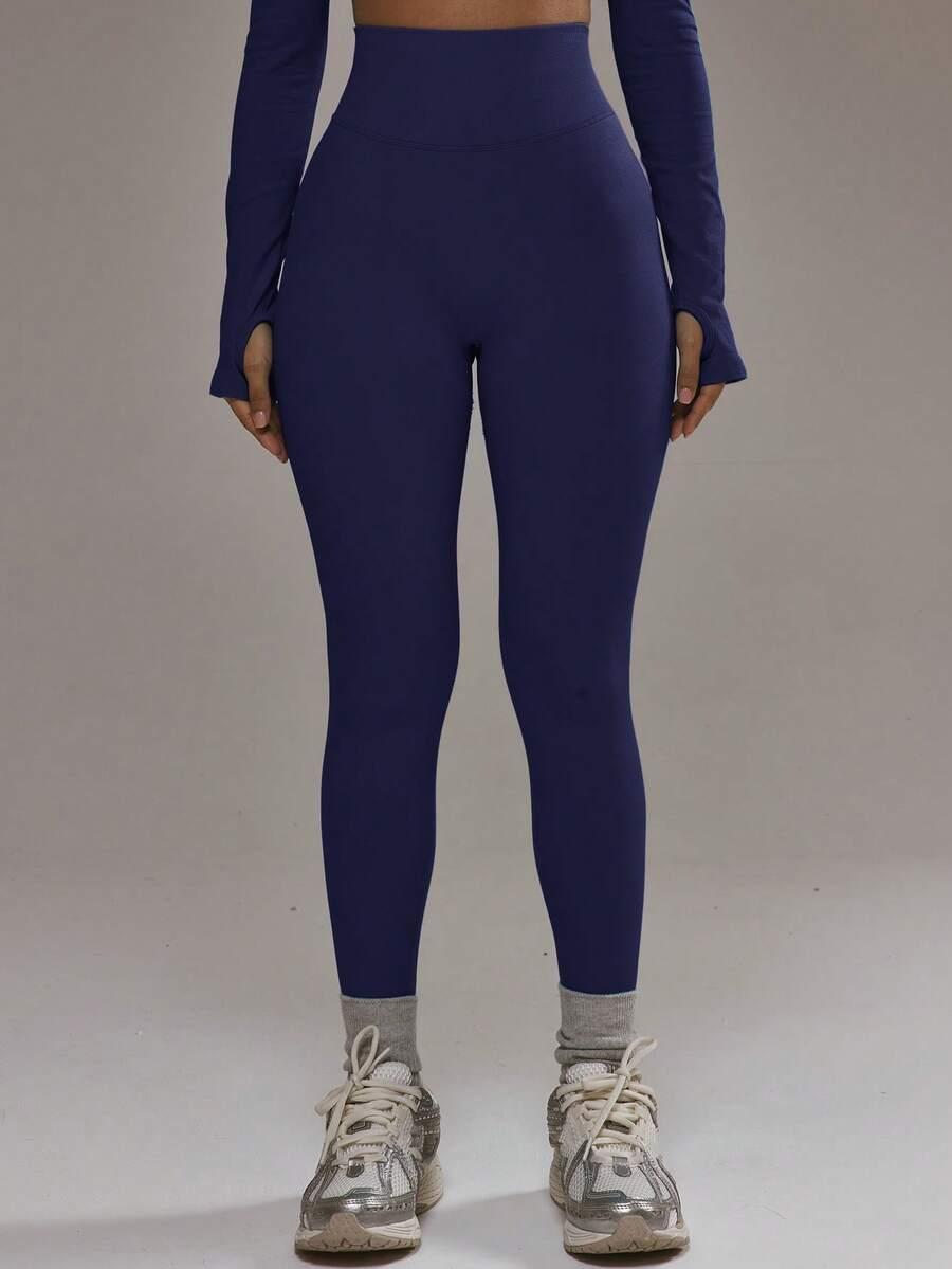 MUSERA GRANATOWE LEGGINSY WYSOKI STAN S06__XL