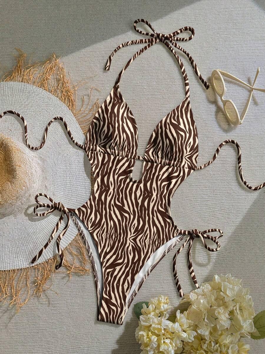 SOLEIA JEDNOCZĘŚCIOWY STRÓJ KĄPIELOWY ANIMAL PRINT S09__S