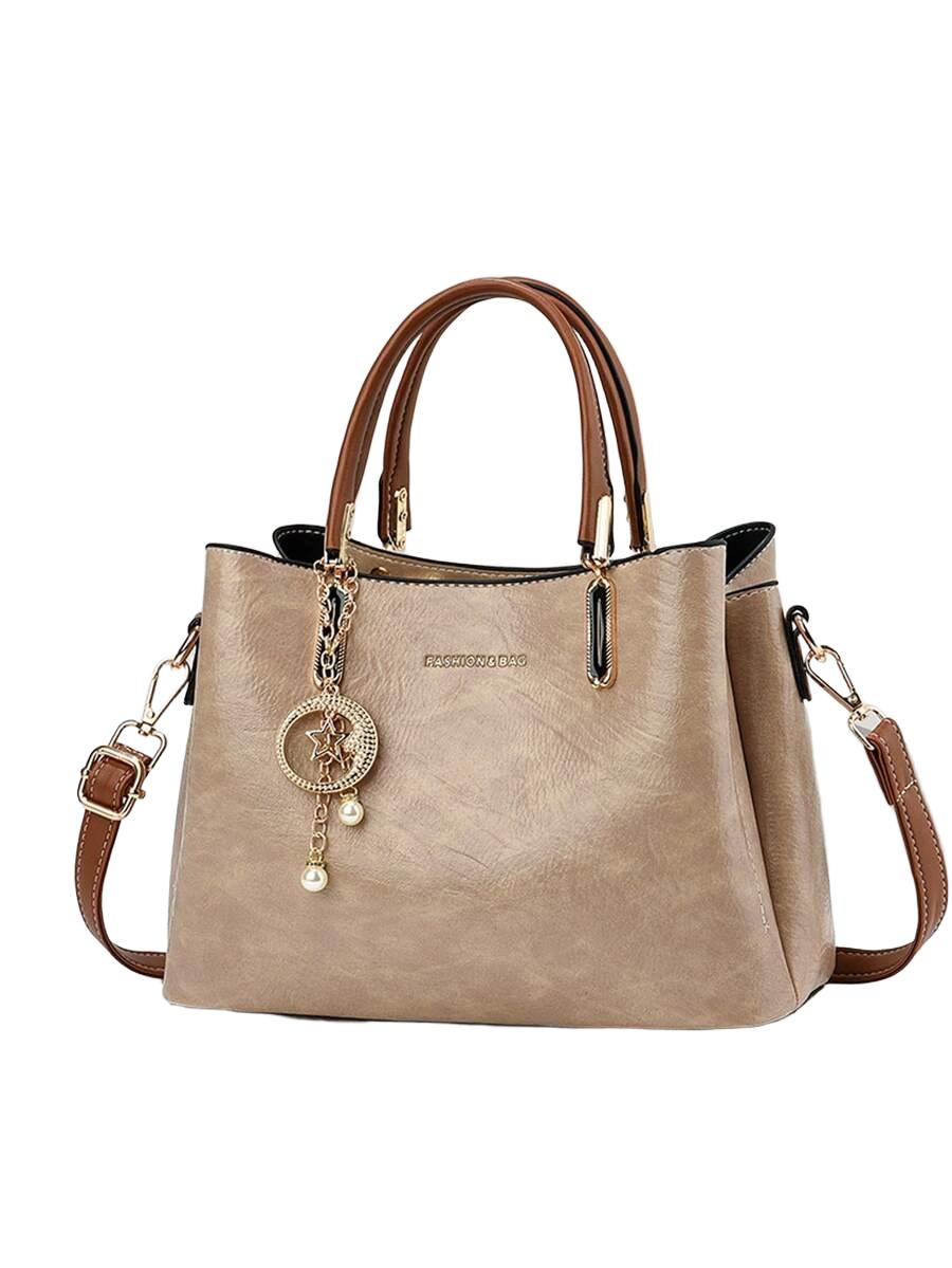 SHEIN BEŻOWA TOREBKA ZAMEK S07__26X11X19