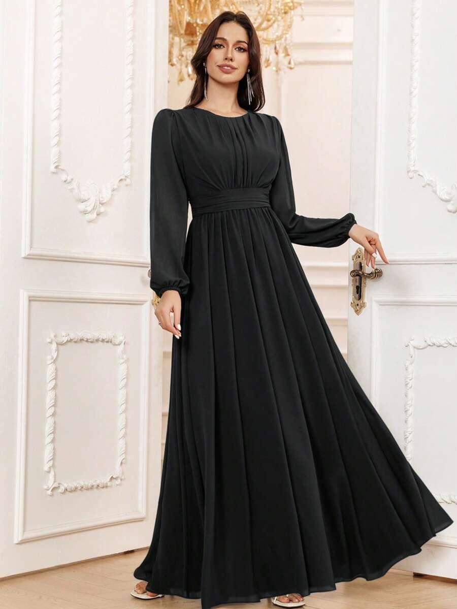 VOLLY TOYCH CZARNA MAXI SUKIENKA S06__XXL