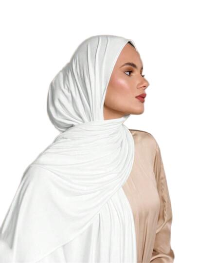 SHEIN BIAŁA CHUSTA HIDŻAB S07__180X70CM