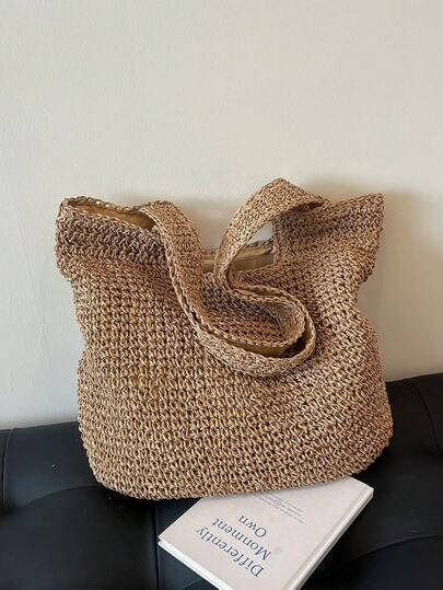 SHEIN BRĄZOWA TOREBKA NA RAMIĘ S07__35X2X40