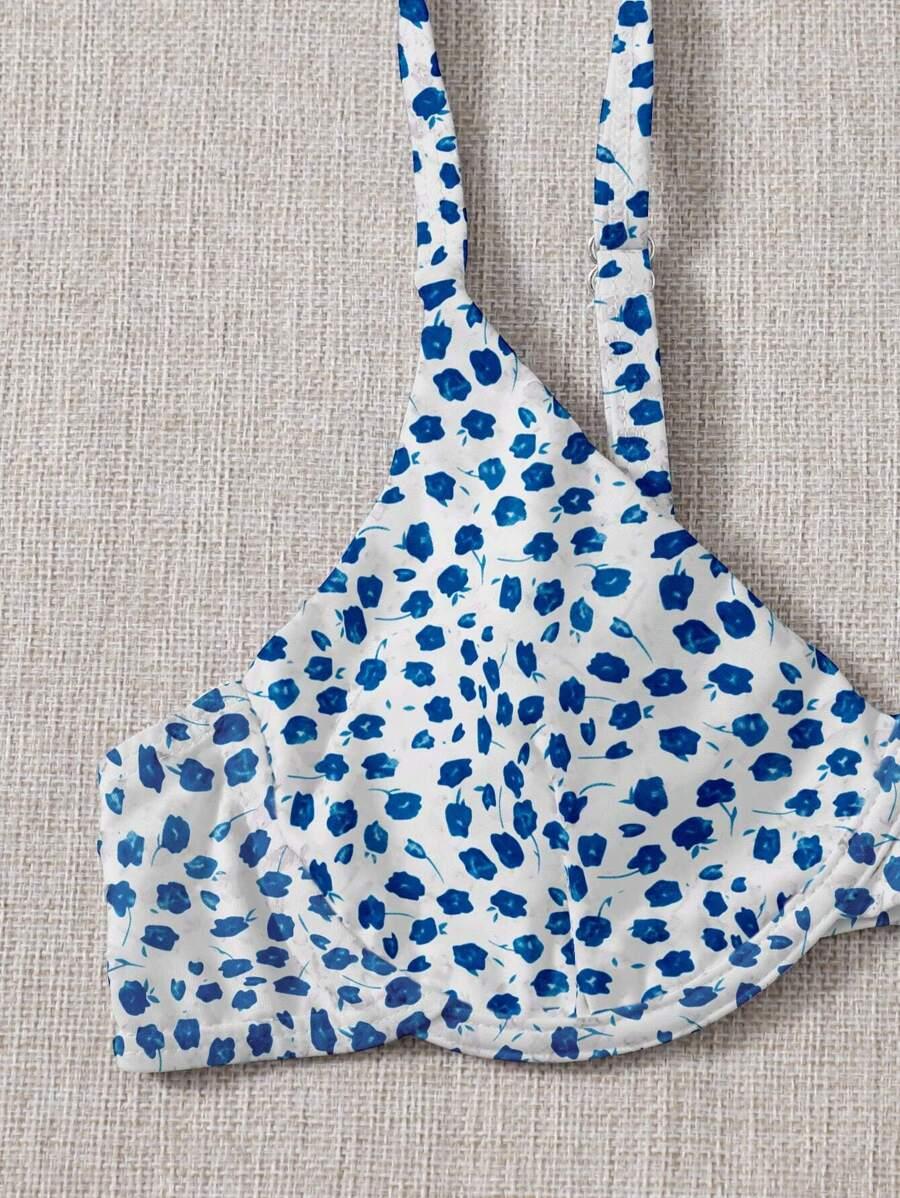 SHEIN DWUCZĘŚCIOWY STRÓJ KĄPIELOWY WZÓR S09__L