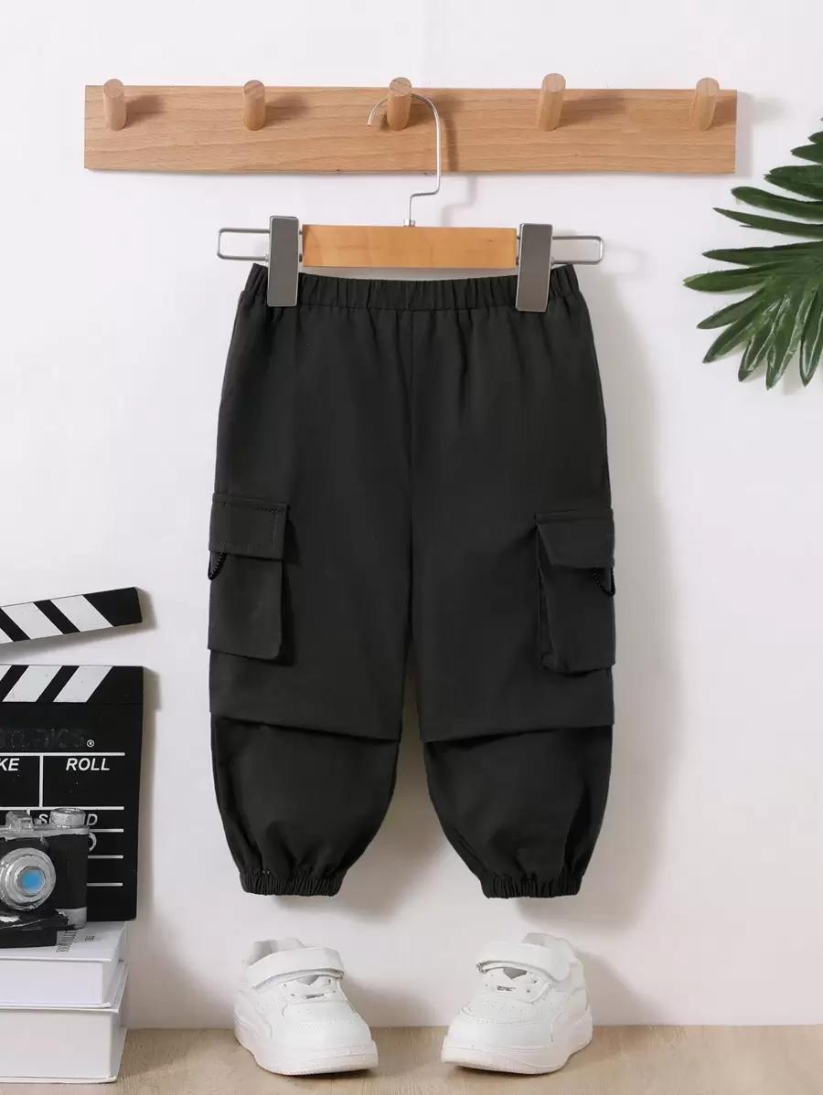 SHEIN CZARNE SPODNIE KIESZENIE S06__92/98