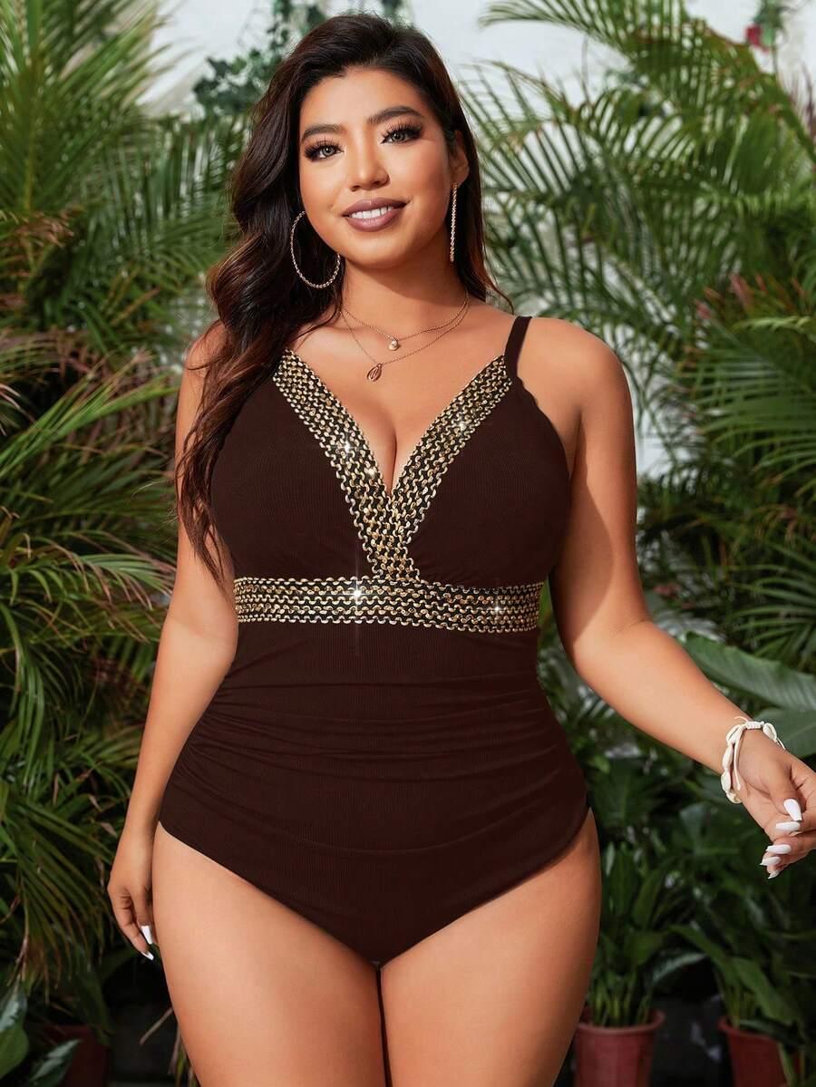 SHEIN JEDNOCZĘŚCIOWY STRÓJ KĄPIELOWY S09__52