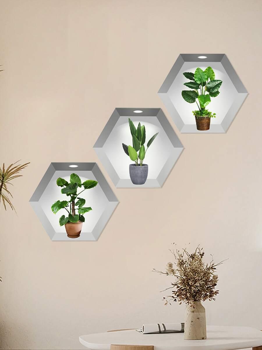 SHEIN PLAKAT NA ŚCIANĘ 3-PACK S07__25X28