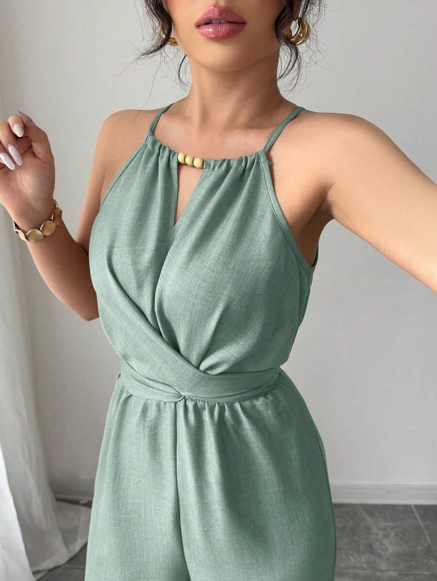 SHEIN ZIELONY KOMBINEZON CASUAL