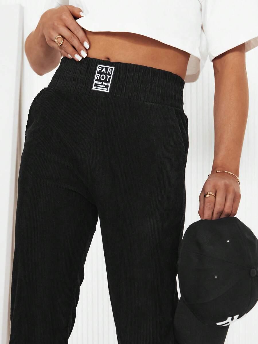 SHEIN CZARNE SPODNIE CASUAL S06__XL/XXL