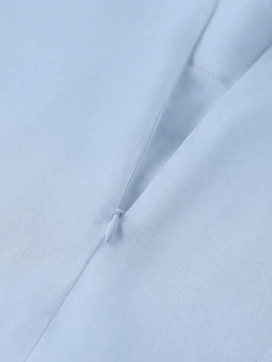 SHEIN NIEBIESKA MIDI SPÓDNICA S06__L