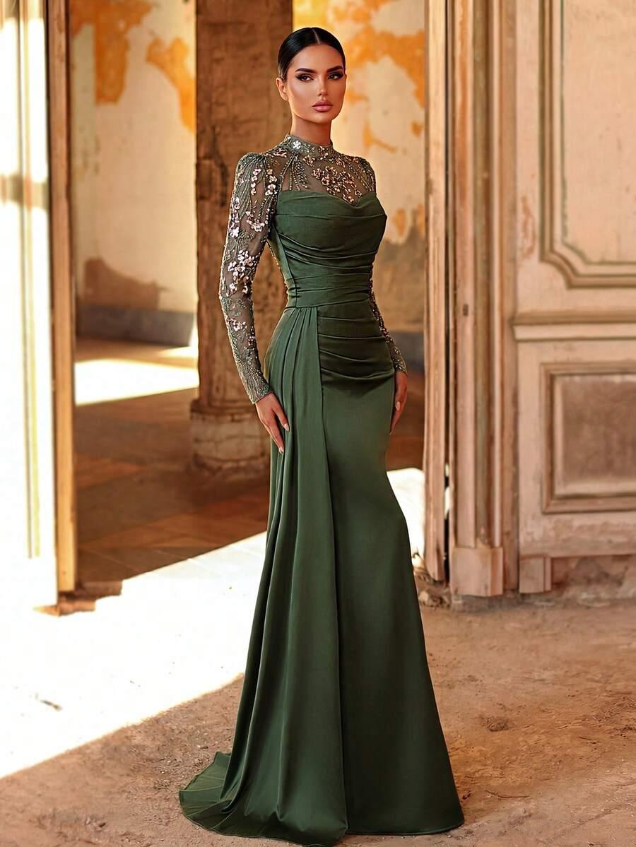 AUREIA ZIELONA MAXI SUKIENKA S06__L
