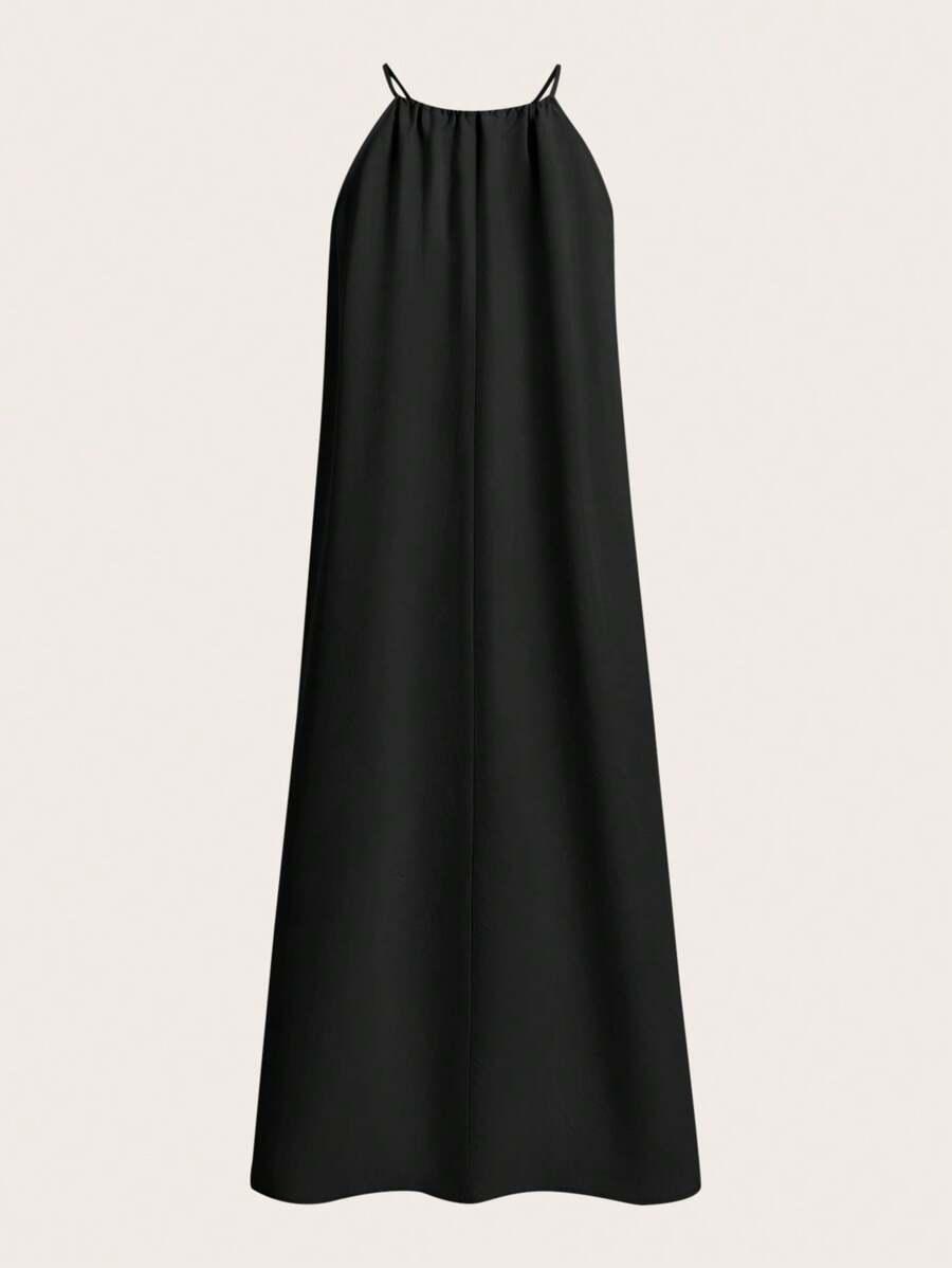 SHEIN CZARNA MAXI SUKIENKA S06__XL