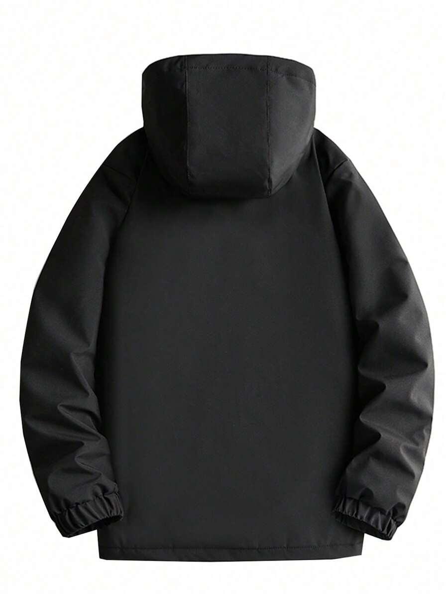 SHEIN CZARNA KURTKA Z KAPTUREM W01__XL